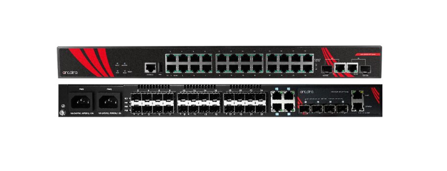 Antaira LMP-2602G-SFP and LMX-3228G-10G-SFP-AA Rack Switches